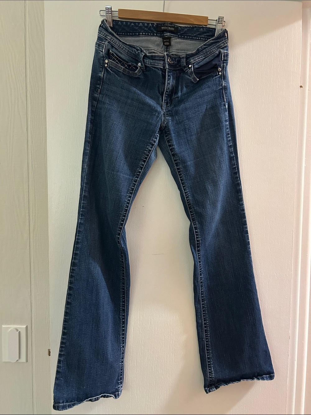 White House Black Market Dark Indigo Flare Jeans